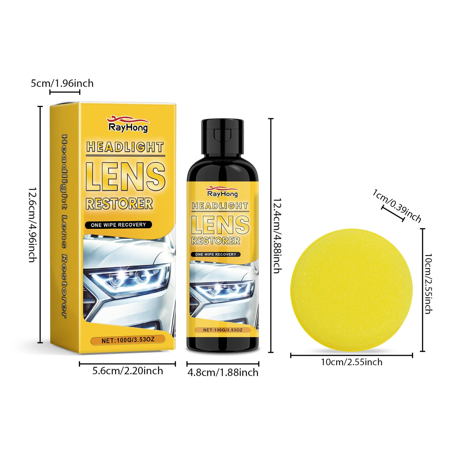 🚗💡 Professional Headlight Protection System - Crystal Clear Visibility for a FULL YEAR! Revolutionary UV-Blocking Formula: Prevents Yellowing, Cloudiness & Oxidation - Professional Results in Just 2 Minutes