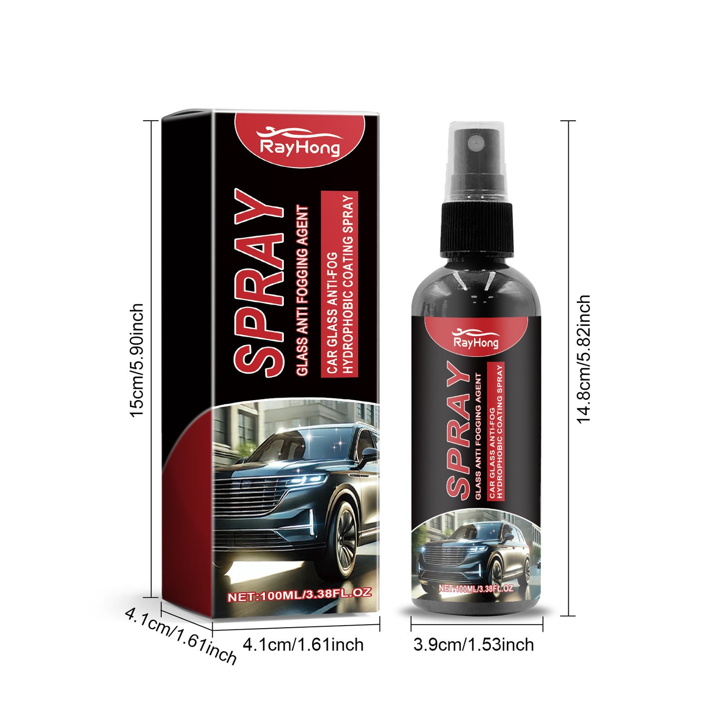 🚗💦 Ultimate Anti-Fog & Rain Repellent System - Drive With Confidence in Any Weather! ☔🌫️Dual-Action Formula: Crystal Clear Visibility in Rain, Fog & Frost - Professional Results in Just 5 Minutes