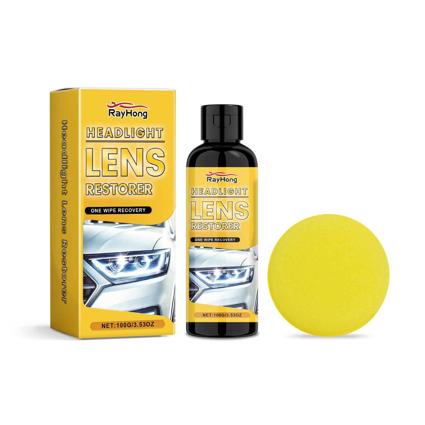 🚗💡 Professional Headlight Protection System - Crystal Clear Visibility for a FULL YEAR! Revolutionary UV-Blocking Formula: Prevents Yellowing, Cloudiness & Oxidation - Professional Results in Just 2 Minutes