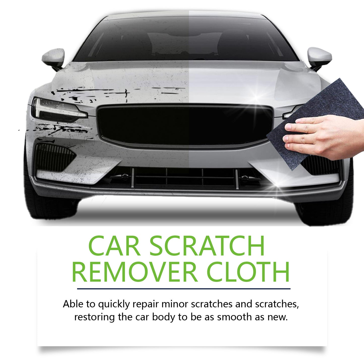 🚗✨ Revolutionary Nano Sparkle Cloth - Erase Scratches Like Magic! ✨🚗Professional Scratch Repair In Seconds - No Chemicals, No Tools, Just Wipe Away Imperfections