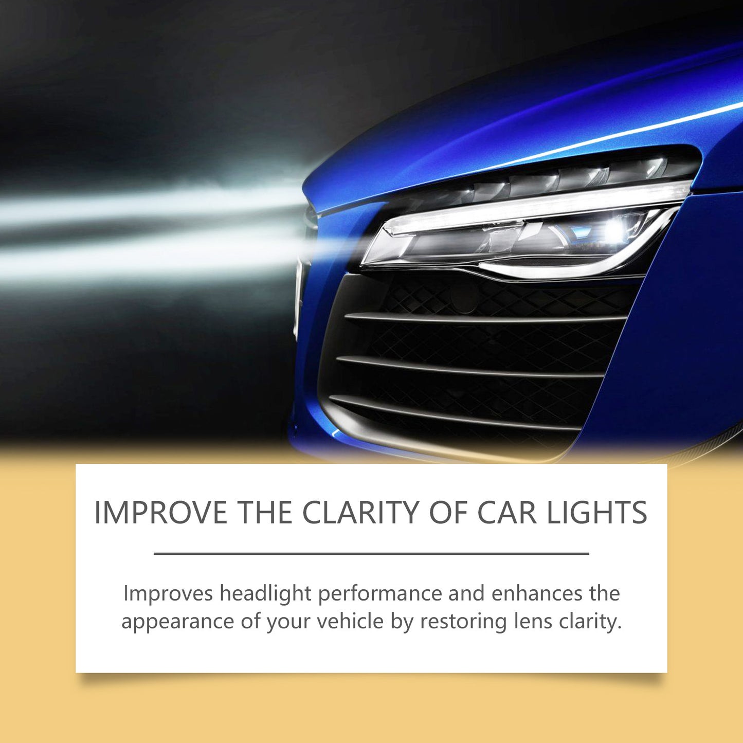 🚗💡 Professional Headlight Protection System - Crystal Clear Visibility for a FULL YEAR! Revolutionary UV-Blocking Formula: Prevents Yellowing, Cloudiness & Oxidation - Professional Results in Just 2 Minutes