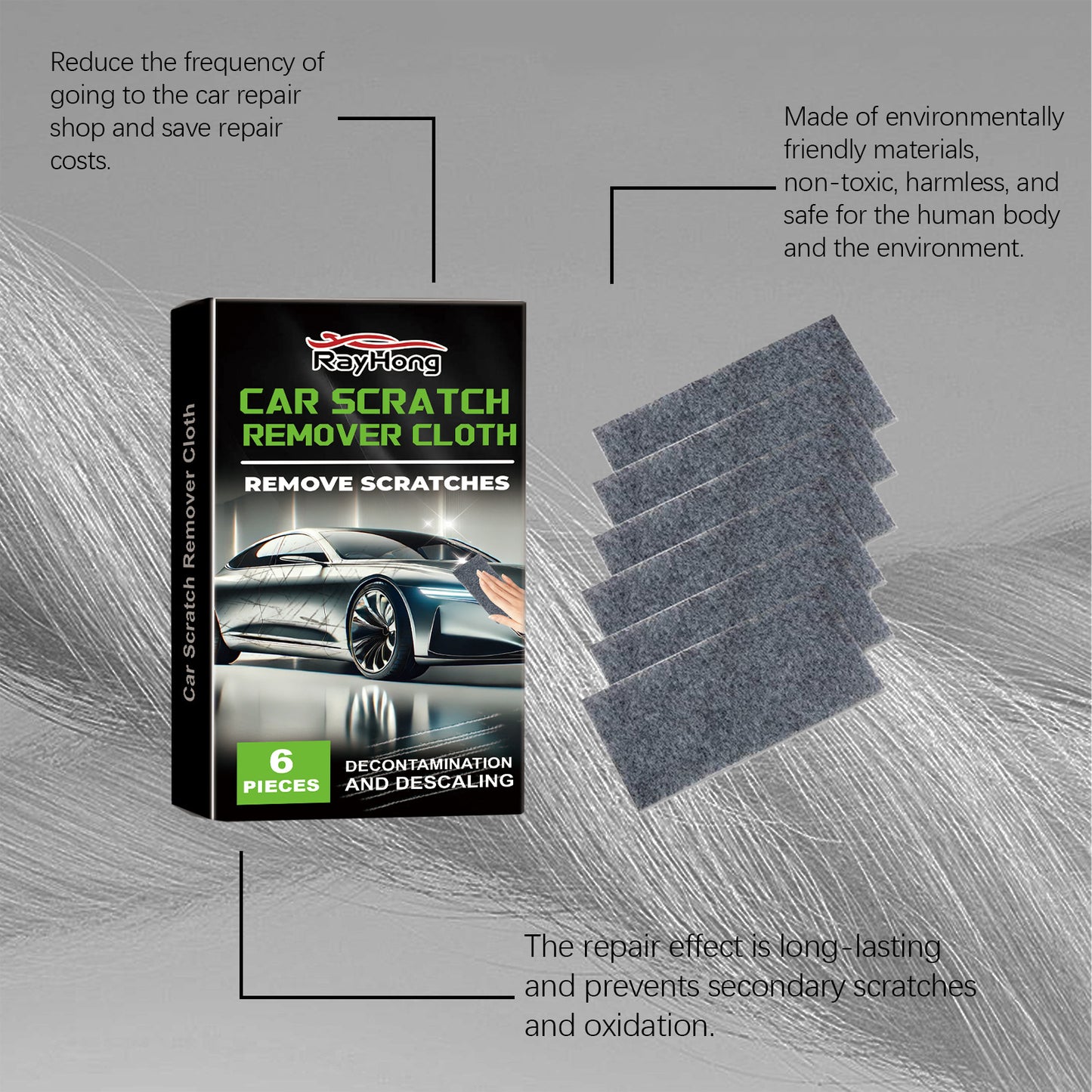 🚗✨ Revolutionary Nano Sparkle Cloth - Erase Scratches Like Magic! ✨🚗Professional Scratch Repair In Seconds - No Chemicals, No Tools, Just Wipe Away Imperfections