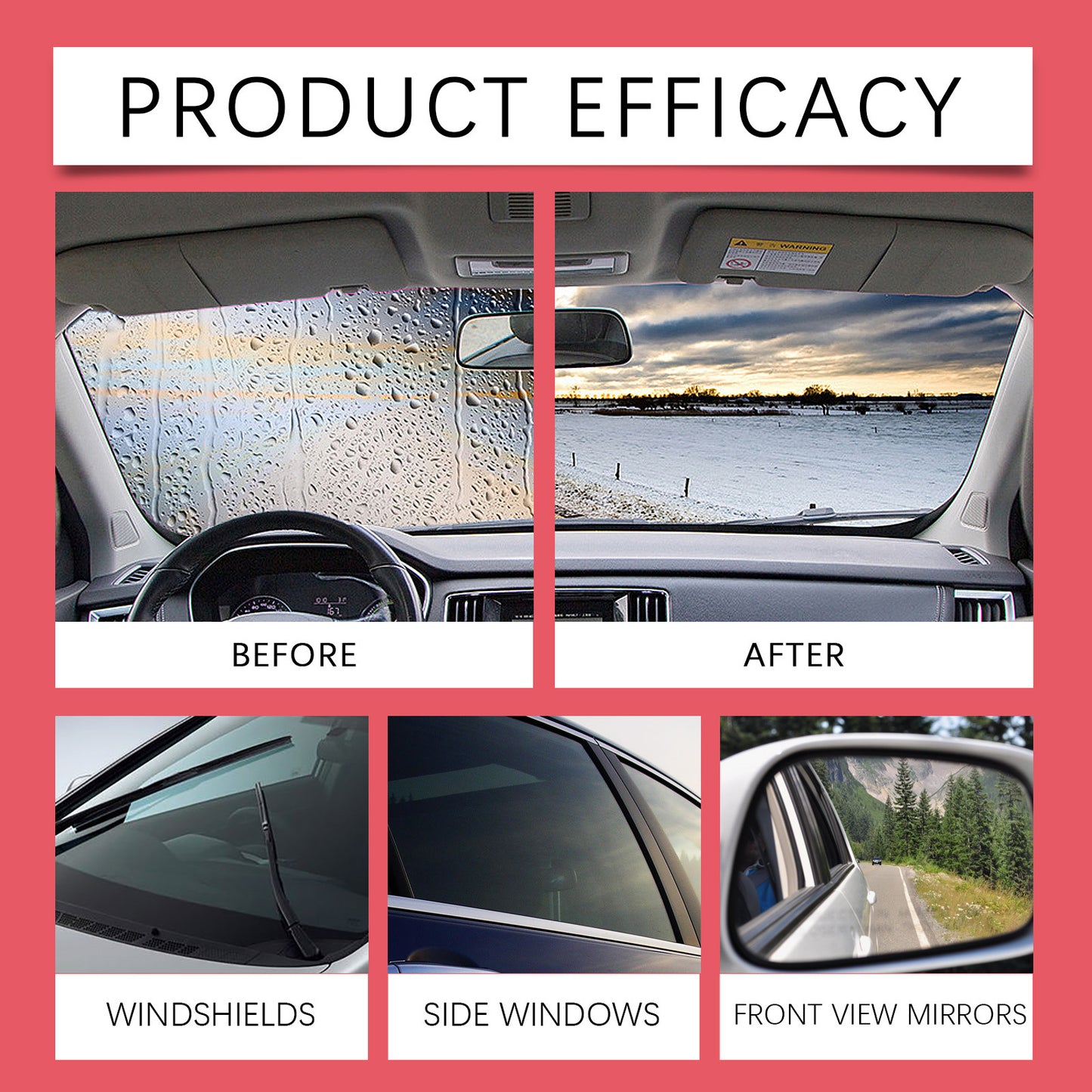 🚗✨ Professional-Grade Glass Cleaning System - See Clearly in ANY Condition!Revolutionary Oil Film Remover: Crystal Clear Windows in Just 60 Seconds - Drive with Confidence